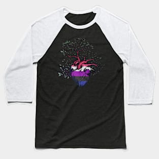 Genderfluid Heart Tree of Life Baseball T-Shirt